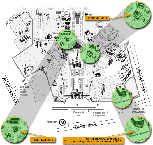 Павильон здоровье вднх карта